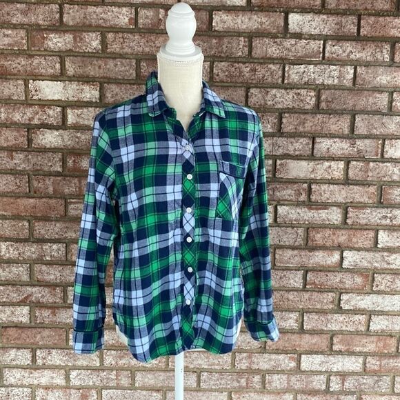Plaid Flannel Collared Button Down Aerie - Size S - Picture 1 of 11